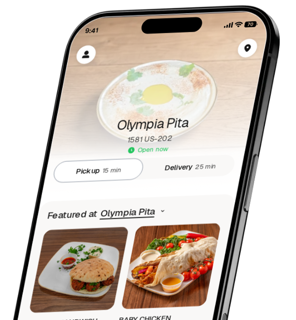 Olympia Pita app preview